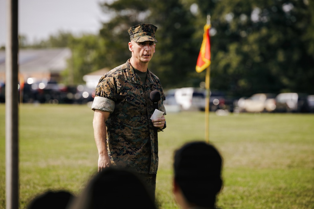 The Basic School change of command ceremony
