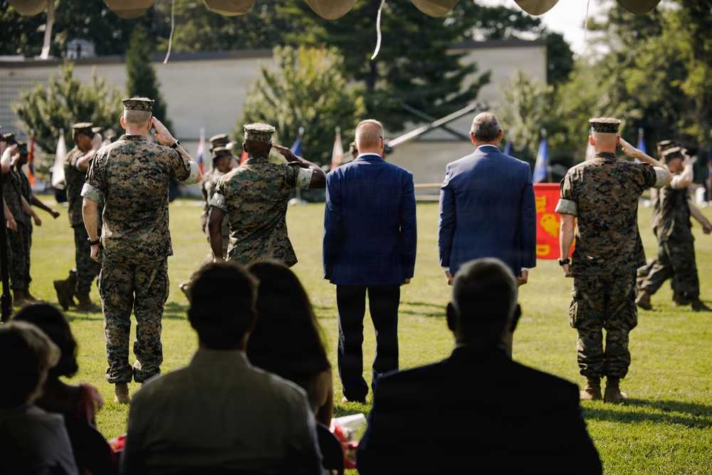 The Basic School change of command ceremony