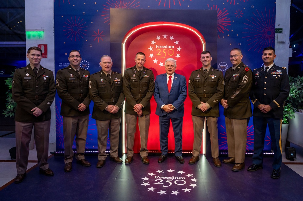 102nd Army Band performs at America 250 celebration in Uruguay