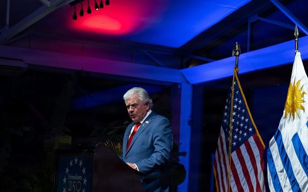 102nd Army Band performs at America 250 celebration in Uruguay