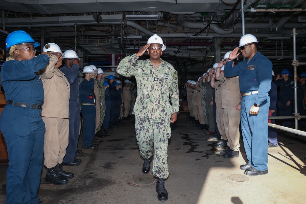 Ring Off Ceremony aboard USS Bataan (LHD 5)