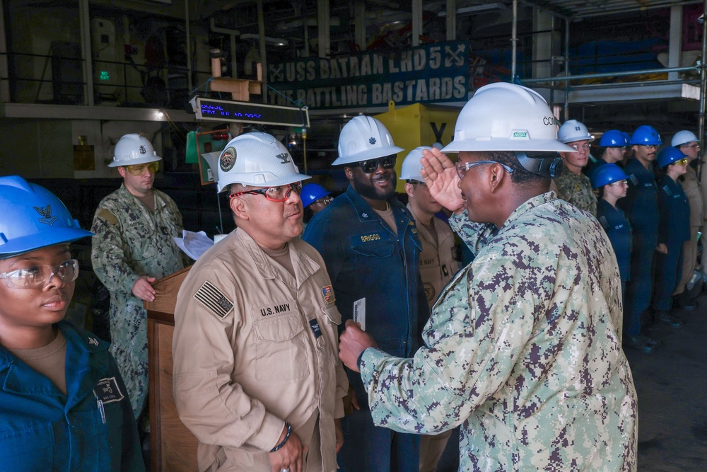 Ring Off Ceremony aboard USS Bataan (LHD 5)