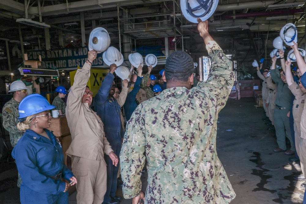 Ring Off Ceremony aboard USS Bataan (LHD 5)