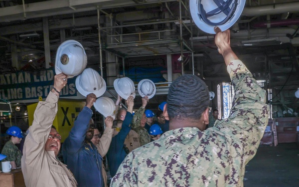 Ring Off Ceremony aboard USS Bataan (LHD 5)