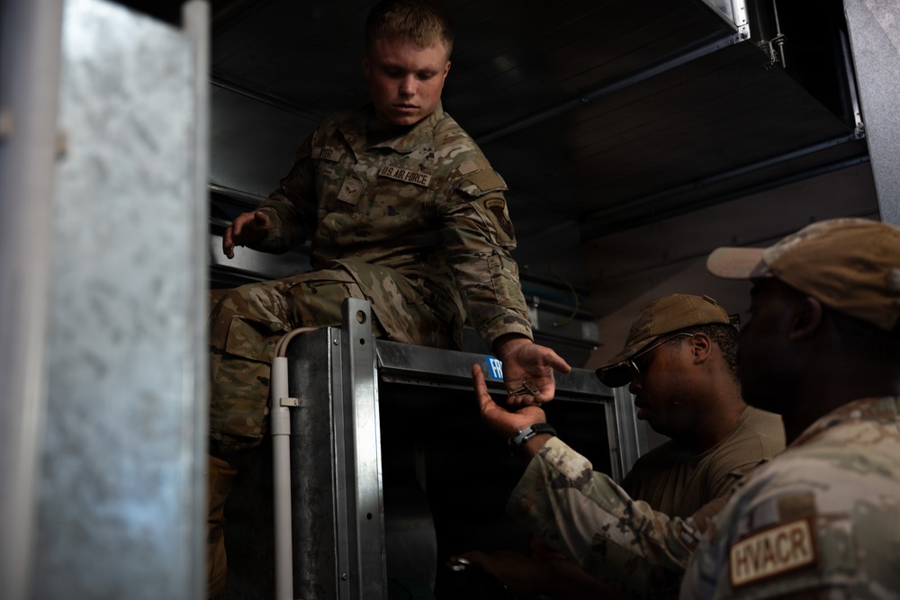 786th CES HVAC Airmen keep Ramstein mission-ready through summer heat
