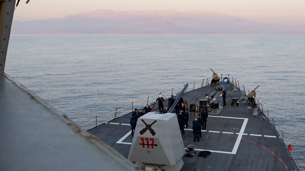 DDG 117 Pulls Into Souda Bay