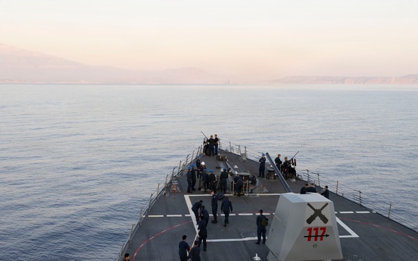 DDG 117 Pulls Into Souda Bay