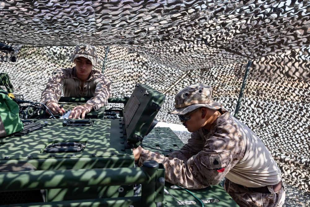 11th MEU Marines, Conduct A Functions Check On A Mobile Network System