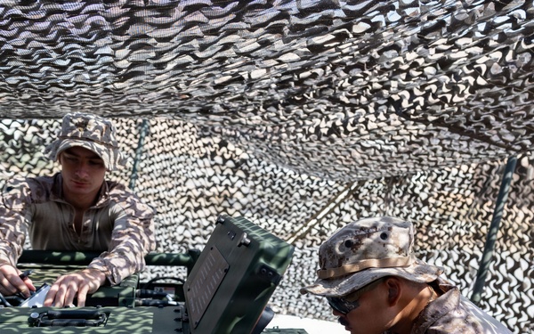 11th MEU Marines, Conduct A Functions Check On A Mobile Network System