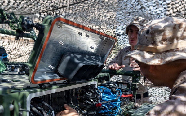 11th MEU Marines, Conduct A Functions Check On A Mobile Network System