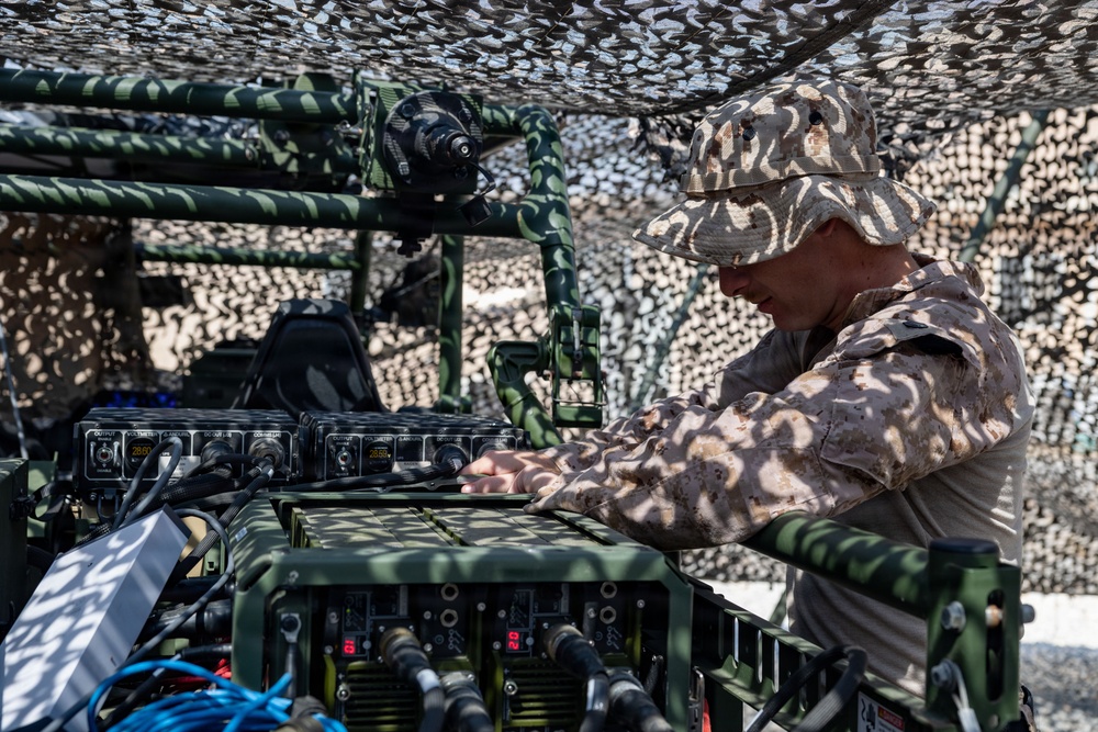 11th MEU Marines, Conduct A Functions Check On A Mobile Network System
