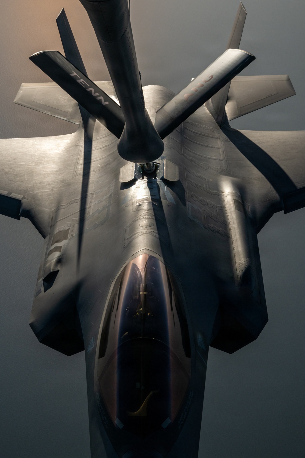 KC-135 refuels F-35s for CENTCOM security