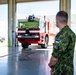 An Estonian Air Force reservist visited Ebbing ANGB as part of the MREP