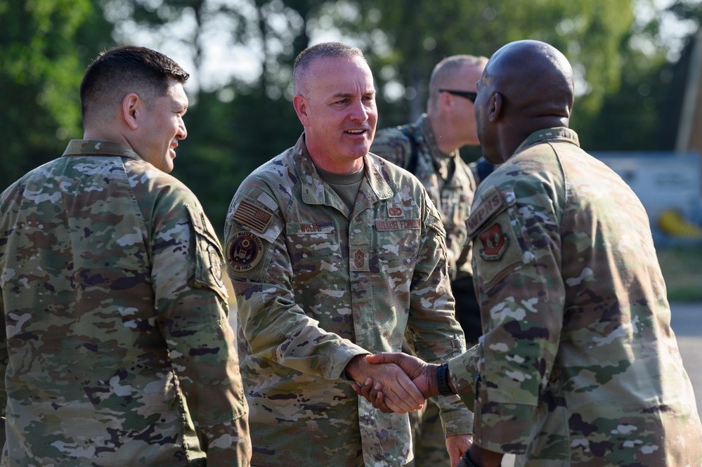CMSAF visits 701st Munitions Support Squadron at Kleine Brogel Air Base, Belgium