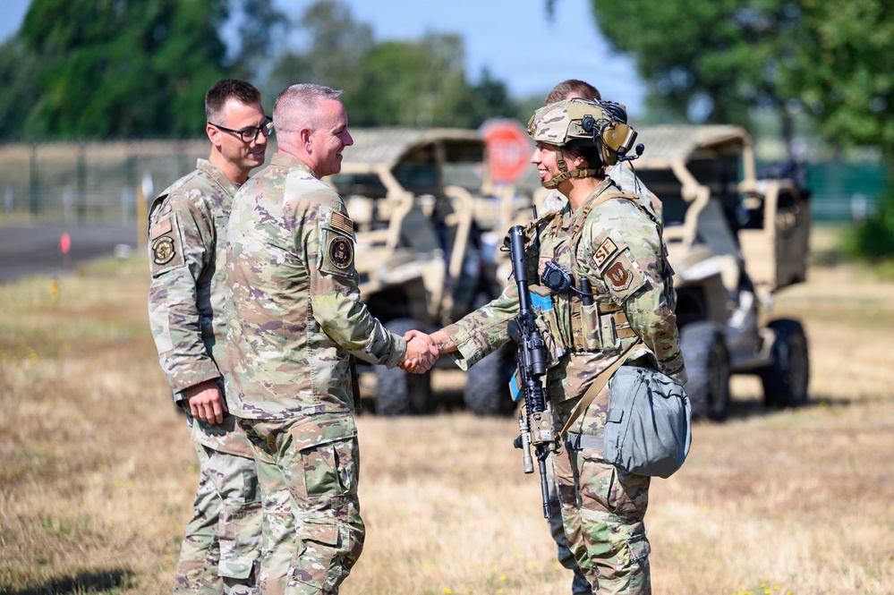 CMSAF visits 701st Munitions Support Squadron at Kleine Brogel Air Base, Belgium