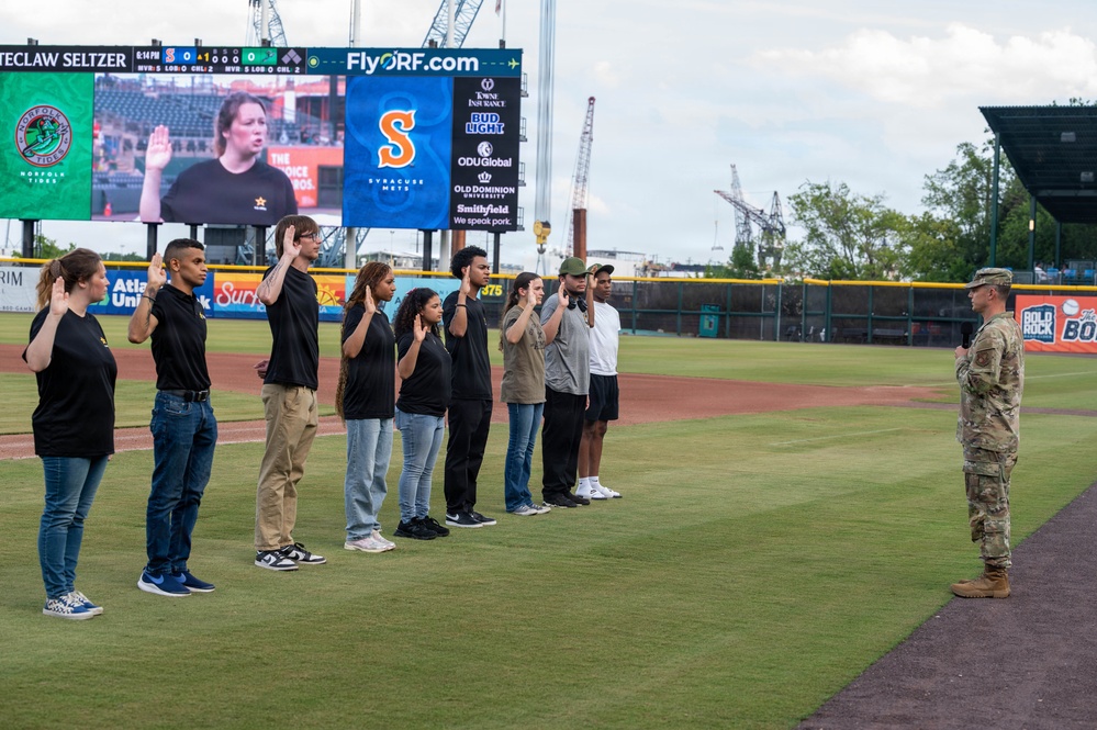 U.S. Army Appreciation Night at Norfolk Tides
