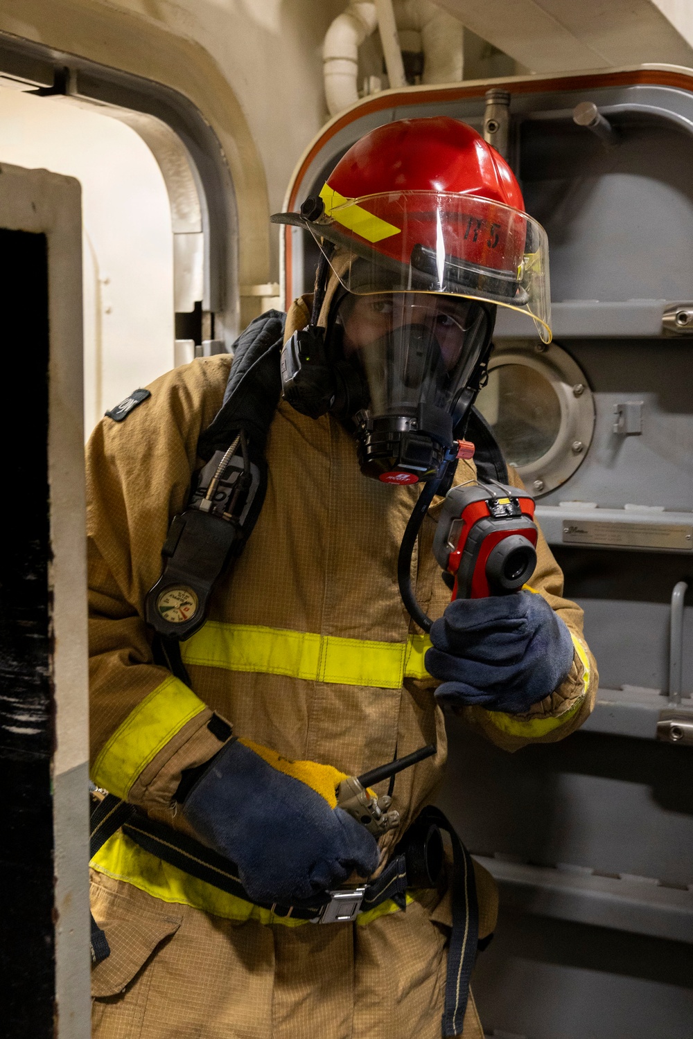 DDG 117 Conducts A Fire Drill