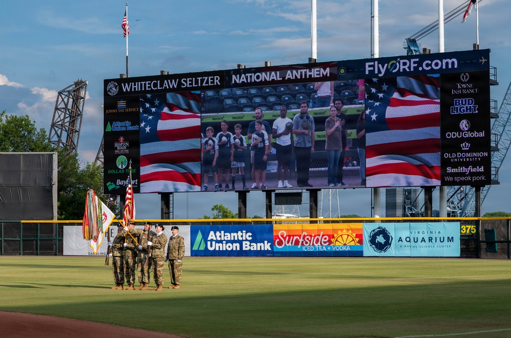 U.S. Army Appreciation Night at Norfolk Tides