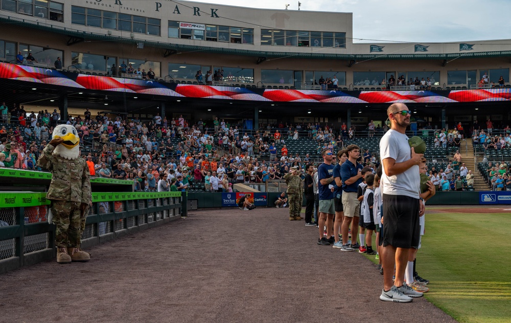 U.S. Army Appreciation Night at Norfolk Tides