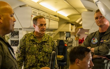 Commander, Navy Personnel Command Rear Adm. Kevin Kennedy and FORCM Bill Houlihan visit Naval Air Station Jacksonville