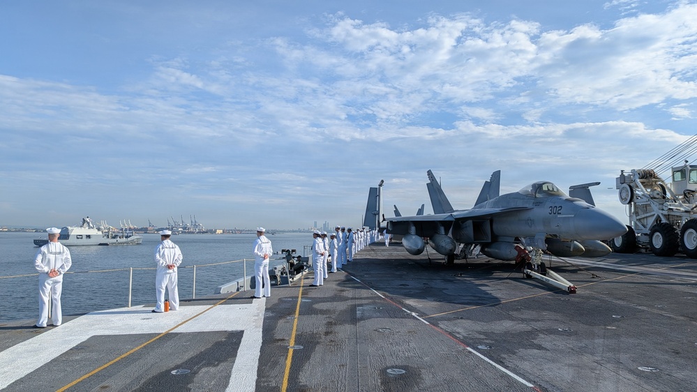 INR250 - Nimitz Sailors Man the Rails