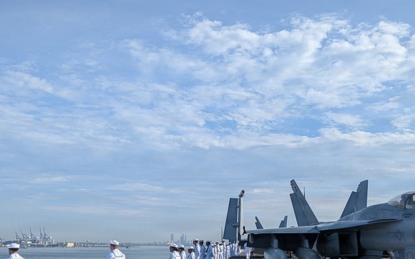 INR250 - Nimitz Sailors Man the Rails