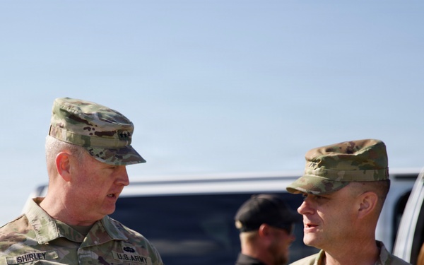 Army leaders arrive for Future Artillery Complex groundbreaking