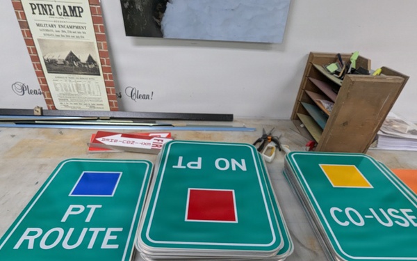 Sign replacements at Fort Drum improve standardization, reflect changes in 10th Mountain Division