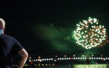 Fireworks viewing at NWS Yorktown's R-3 Pier