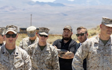 Major General Mark Clingan, commanding general MCLB Yermo Annex visit