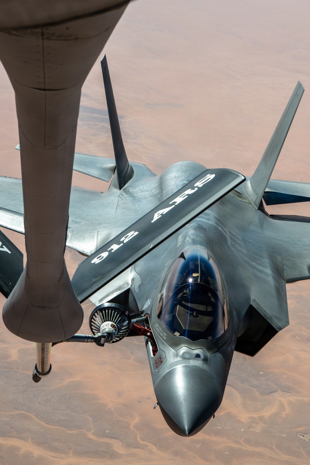 KC-135 refuels F-35Cs providing joint support