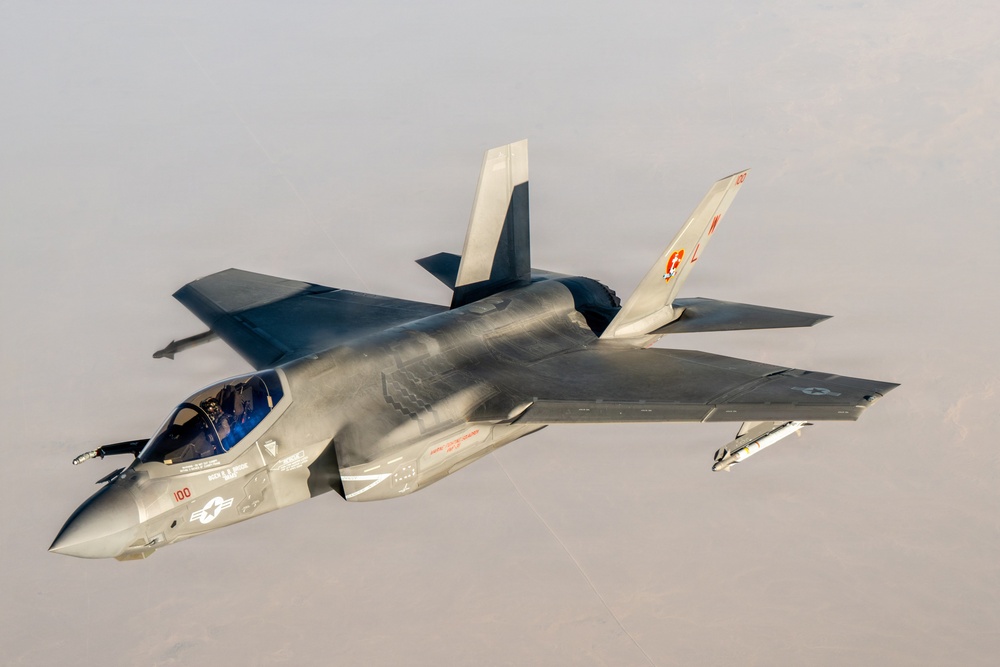 KC-135 refuels F-35Cs providing joint support