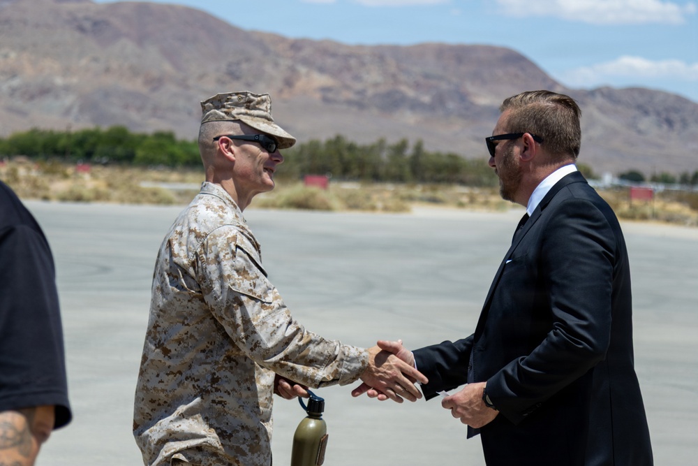 Major General Mark Clingan, commanding general MCLB Yermo Annex Visit