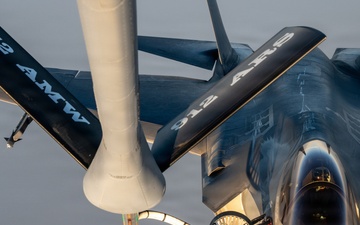 KC-135 refuels F-35Cs providing joint support