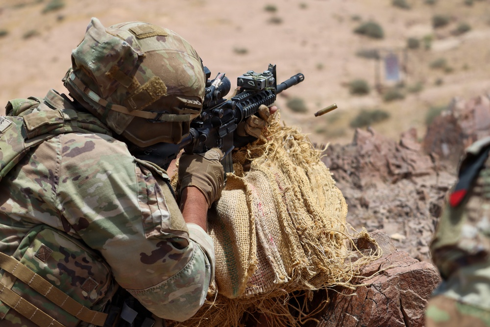 U.S. Army Soldiers Conduct Operations in the Middle East