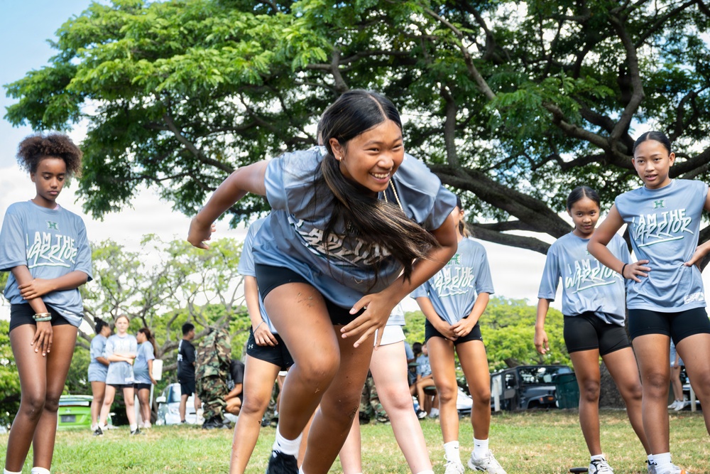 94th Army Air and Missile Defense Command Soldiers conduct Army Day for Youth Impact Program kids