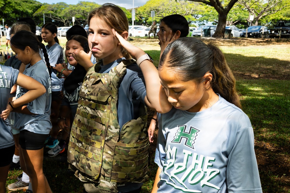 94th Army Air and Missile Defense Command Soldiers conduct Army Day for Youth Impact Program kids