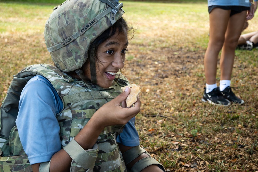 94th Army Air and Missile Defense Command Soldiers conduct Army Day for Youth Impact Program kids