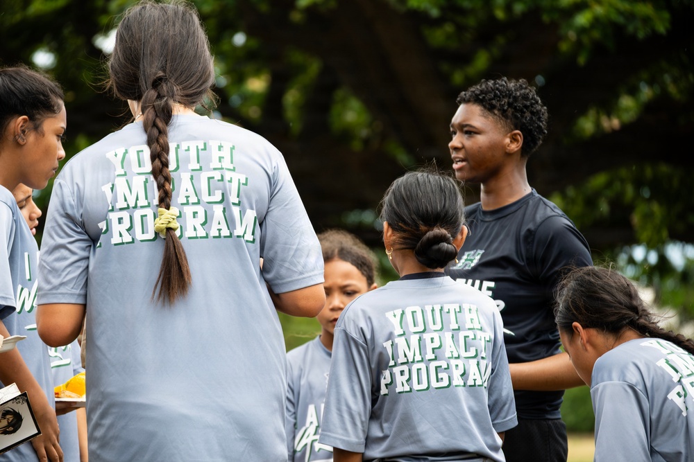 94th Army Air and Missile Defense Command Soldiers conduct Army Day for Youth Impact Program kids