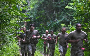 Joint Task Force-Bravo participates in JOTC-P Jungle 5K and Combat Water Survival Assessment