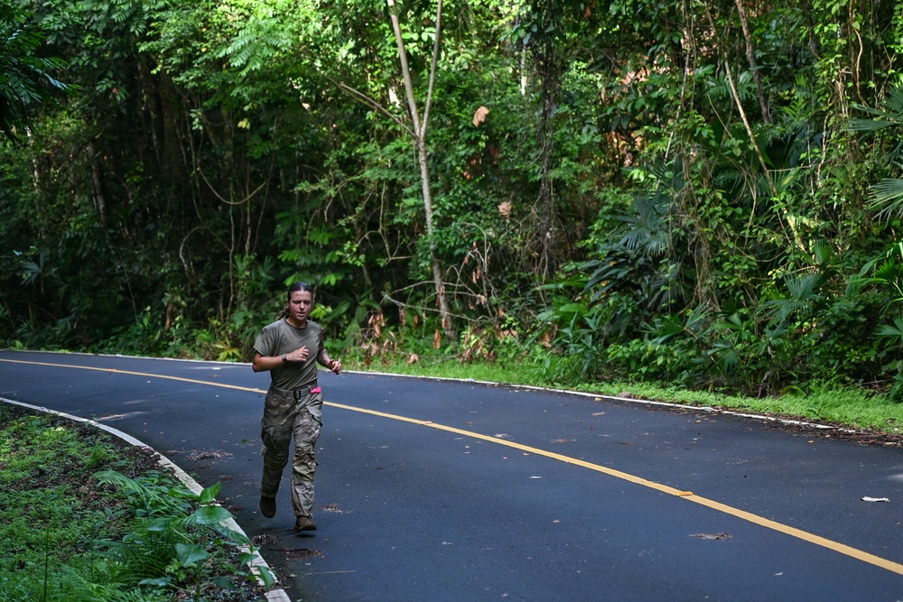 Joint Task Force-Bravo participates in JOTC-P Jungle 5K and Combat Water Survival Assessment