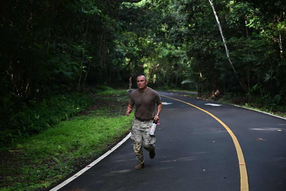 Joint Task Force-Bravo participates in JOTC-P Jungle 5K and Combat Water Survival Assessment