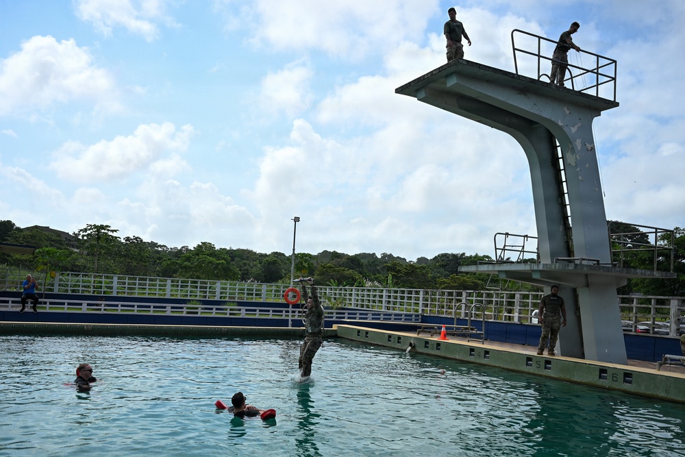 Joint Task Force-Bravo participates in JOTC-P Jungle 5K and Combat Water Survival Assessment