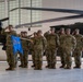3-501st AHB-M, 1st AD CAB, furls Bravo Company's colors