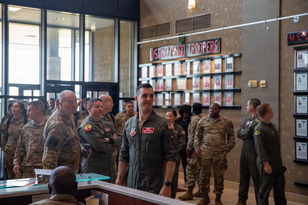 U.S. Air Force Command and General Staff College students visit Fort Riley