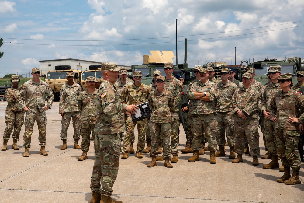 U.S. Air Force Command and General Staff College students visit Fort Riley
