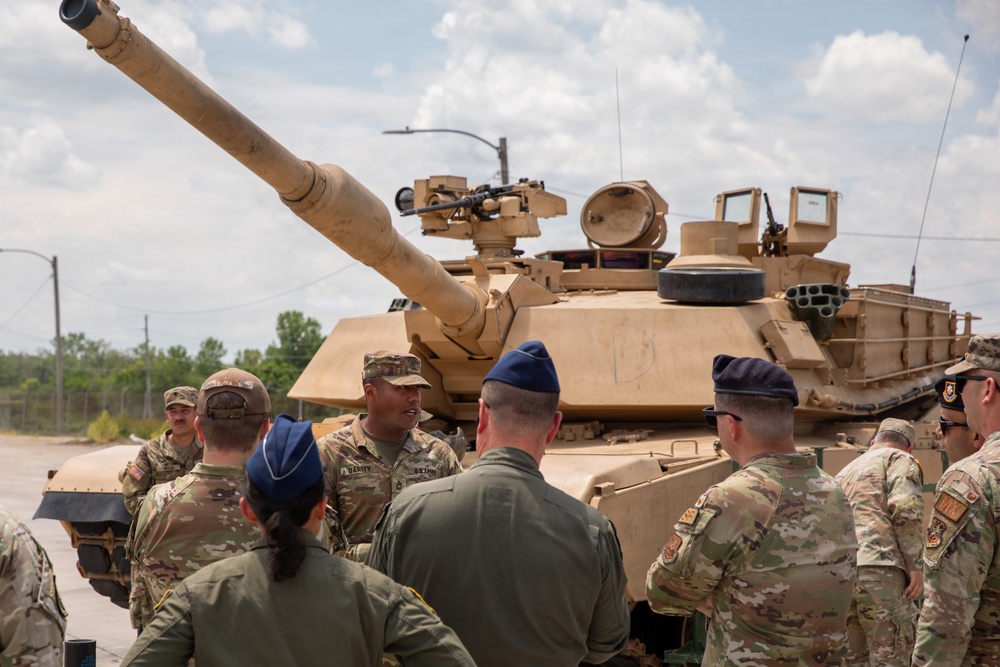 U.S. Air Force Command and General Staff College students visit Fort Riley