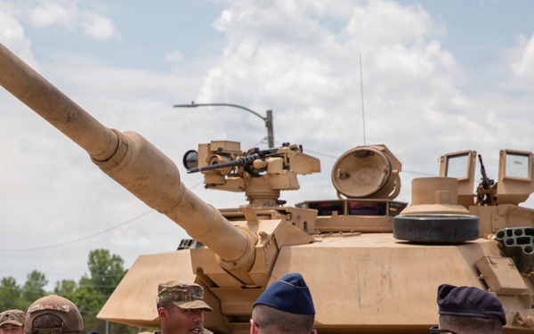 U.S. Air Force Command and General Staff College students visit Fort Riley