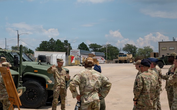 U.S. Air Force Command and General Staff College students visit Fort Riley