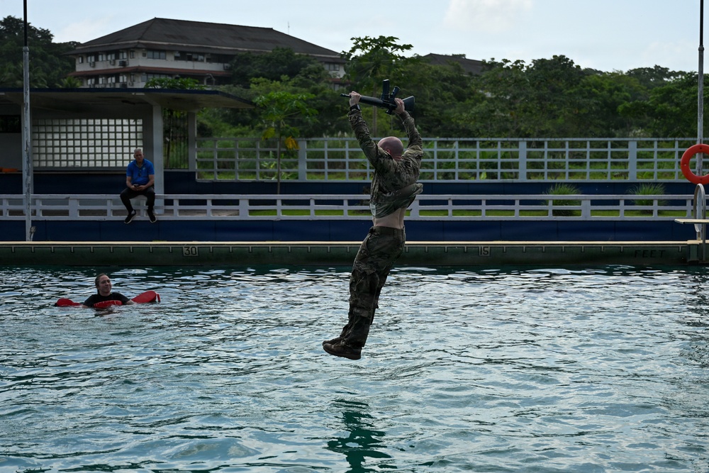 Joint Task Force-Bravo participates in JOTC-P Jungle 5K and Combat Water Survival Assessment